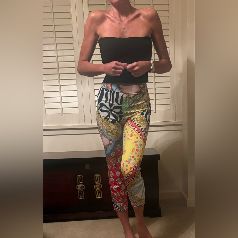 Moschino fantasy cropped pants